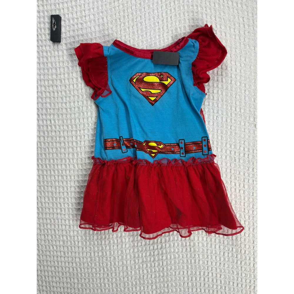 Supergirl Baby Girl Supergirl Tutu Dress with Cape 12M Blue Red